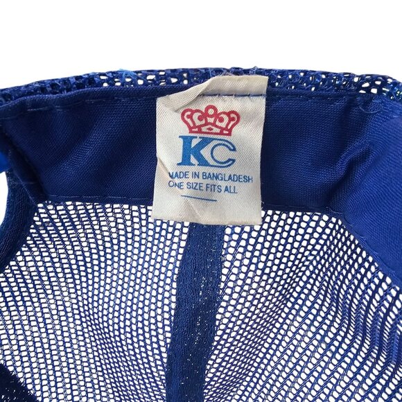 BFI Browning Ferris Rope Braid Mesh Snapback Cap Vintage 90s Foam Trucker Hat - Picture 8 of 13